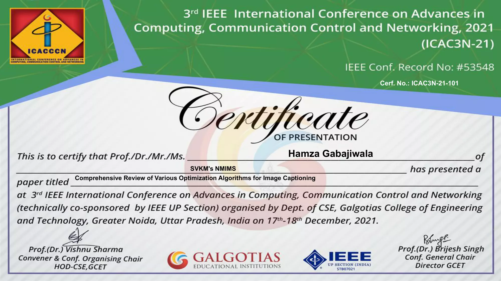 Comprehensive Review — Optimization Algorithms for Image Captioning